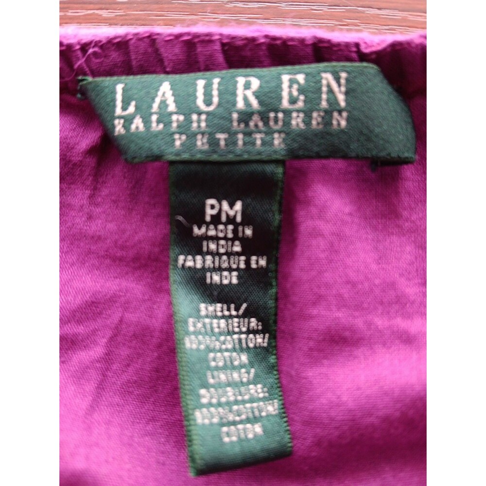 Ralph Lauren Multicolor Tiered Boho Maxi Skirt Petite Medium 100% Cotton EUC - Picture 3 of 6